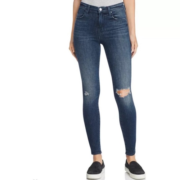 JBrand | Maria Dark Wash Skinny Jean in Arrested | 26 - Picture 3 of 10